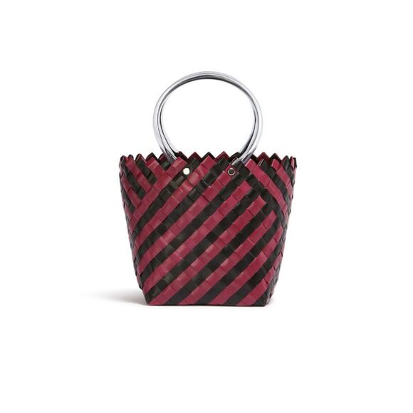 Marni Market, Taha Bag, Black and Burgundy, NWT - Picture 4 of 6